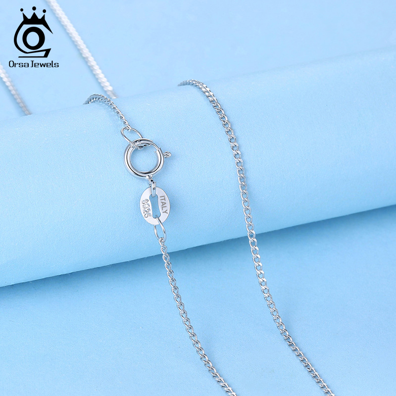 ORSA JEWELS Italian 925 Sterli - 925 Sterling Silver Chain Necklace Men recension och pris