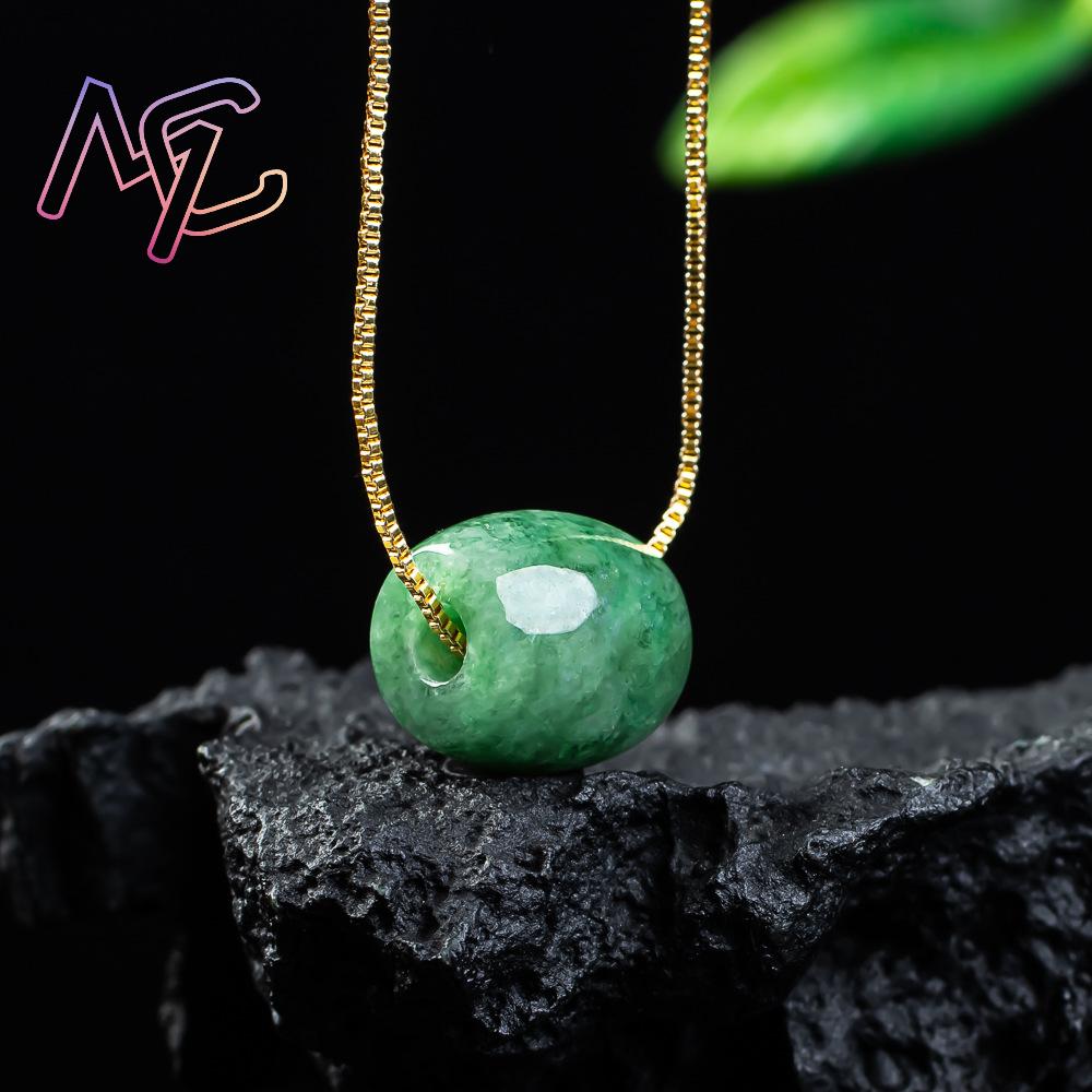 Natural Real Jade Bead Pendant - Necklaces recension och pris