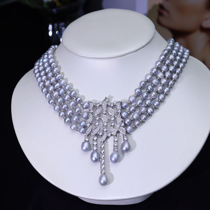 Freshwater Pearl Necklace, Vin - Pearl Choker Necklace Vintage recension och pris