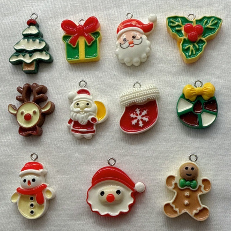 10pcs Christmas Cartoon Series - Earrings recension och pris