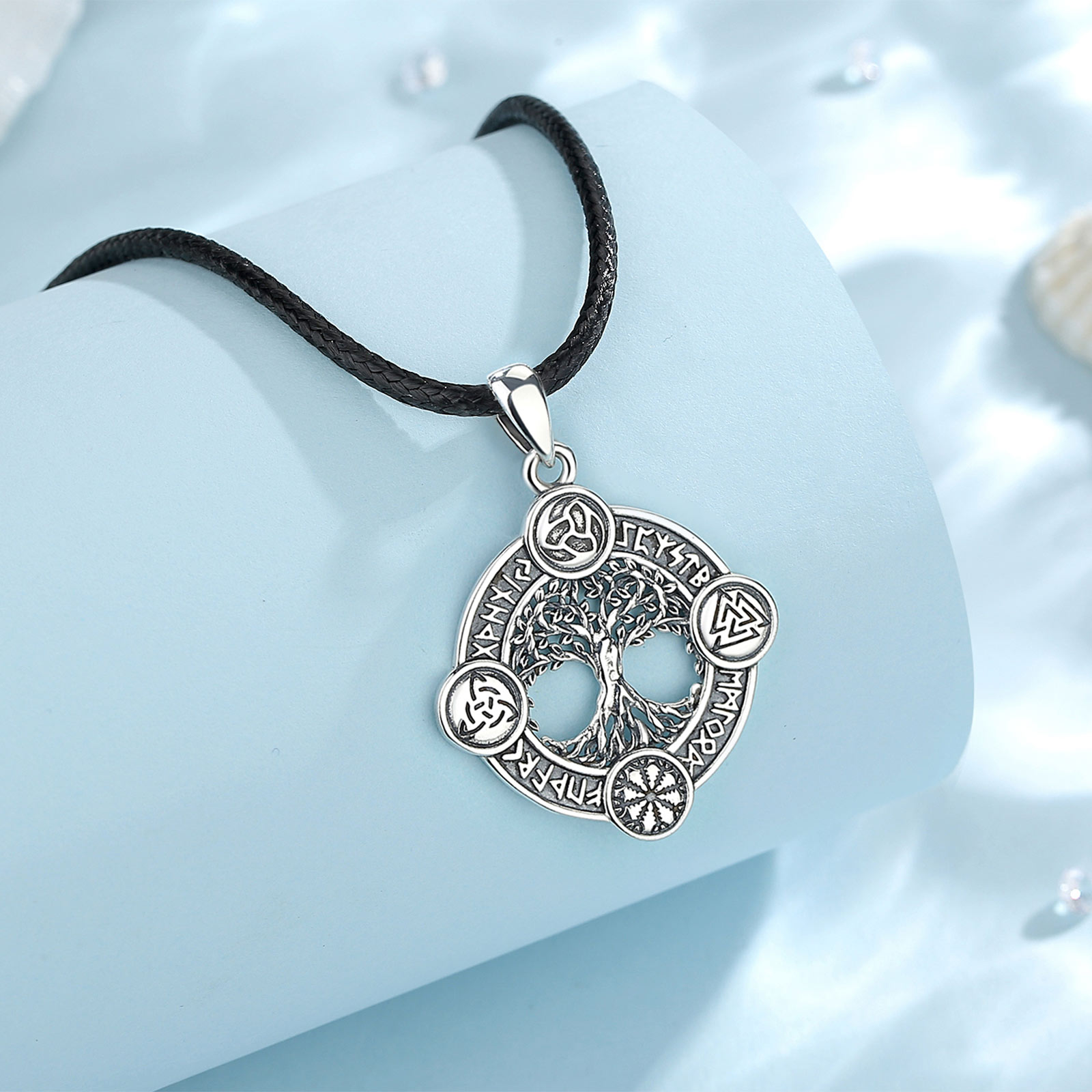 Eudora 925 Sterling Silver Tre - 925 Sterling Silver Chain Necklace Men recension och pris