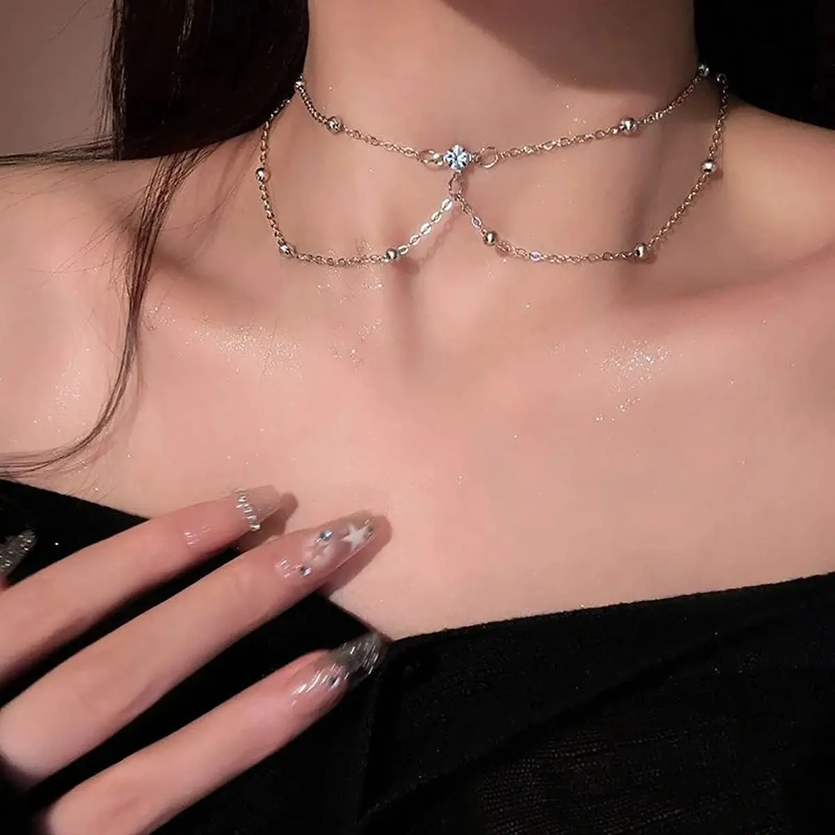 Sexy Aesthetic Multi-layer Spa - Layered Pendant Necklace Aesthetic recension och pris