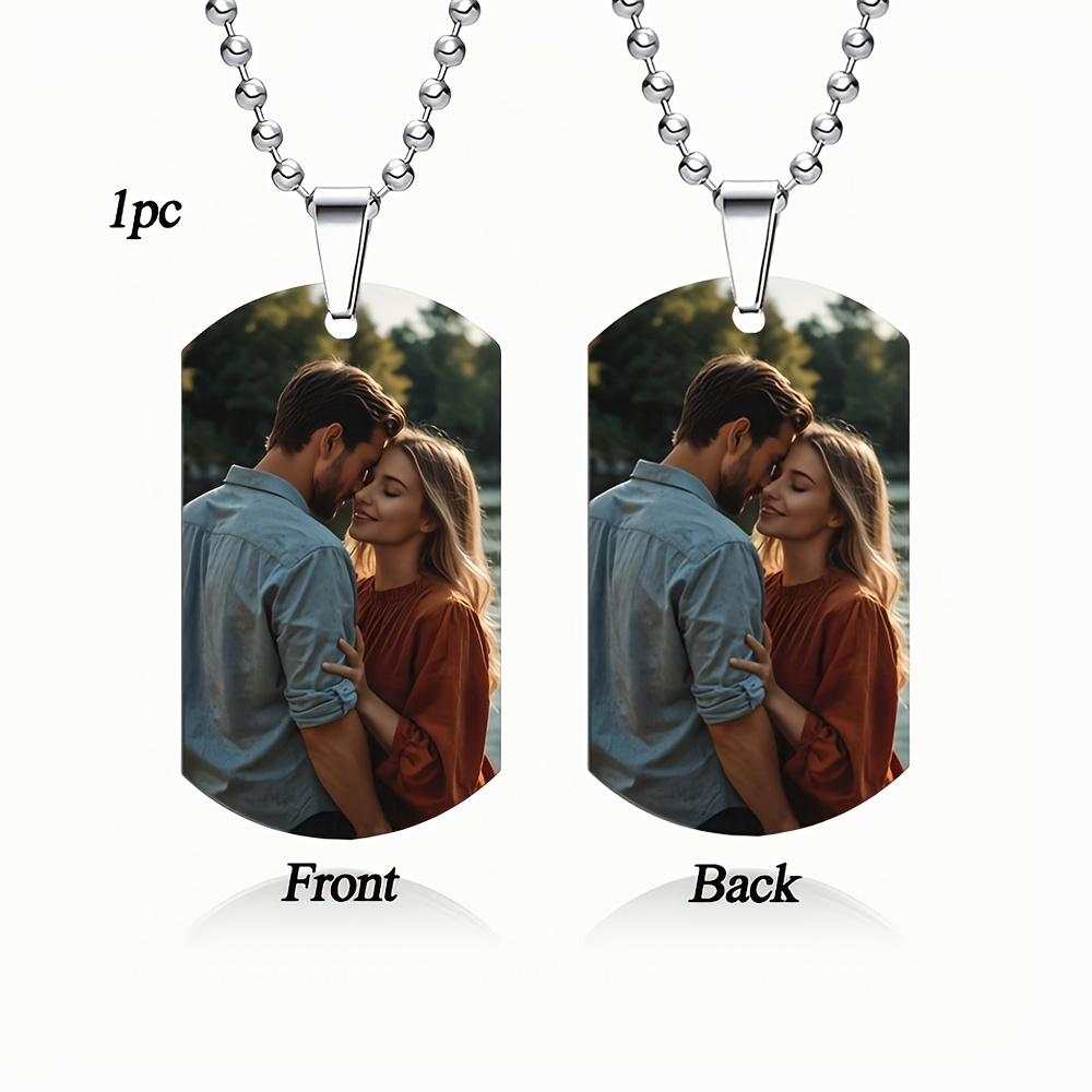 Custom Personalized Men's Pend - Custom Name Necklace Stainless Steel recension och pris